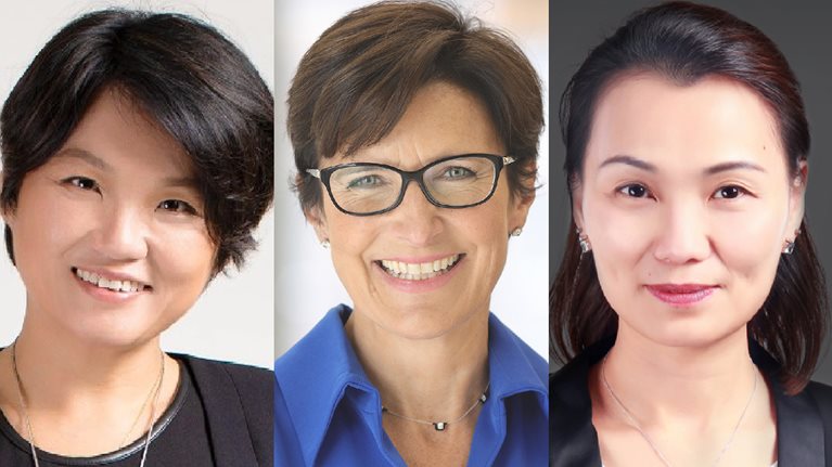 Headshots of Jessica Tan, Jane Fraser, and Joey Wat