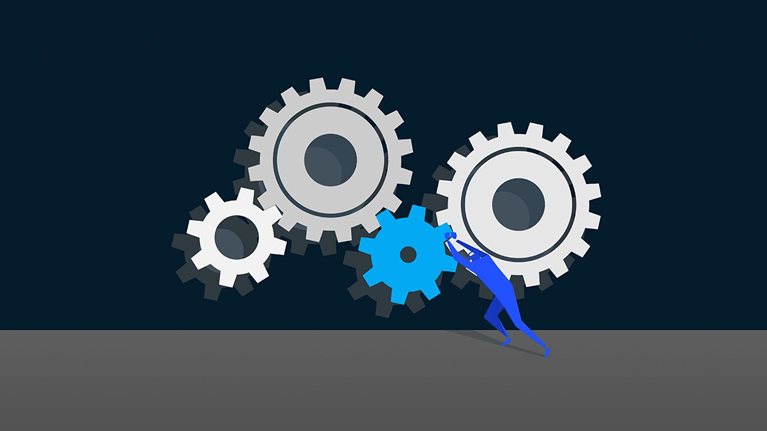 Set Of Gear Wheels - stock illustration