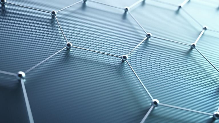 Graphene, illustration - stock illustration