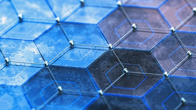 Graphene, illustration - stock illustration