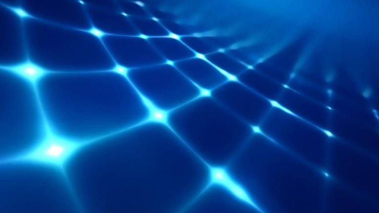 A net with illuminated points