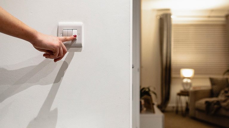 Turn The Lights Off - stock photo