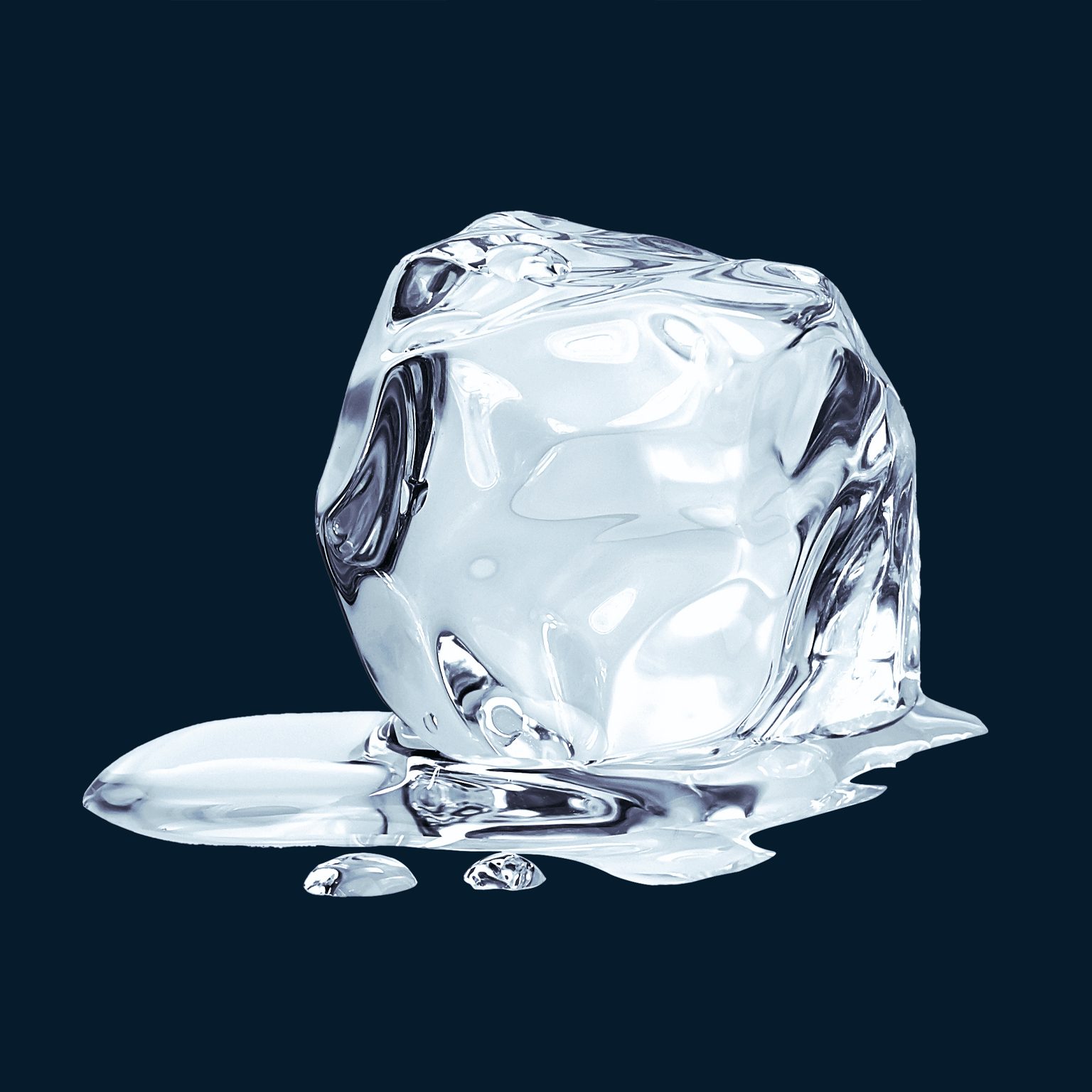 Ice cube - stock photo