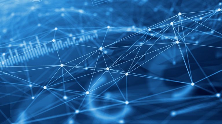 Loopable digital animation of business data on network.