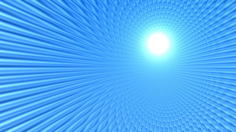 motion lines emanating from light source - stock photo