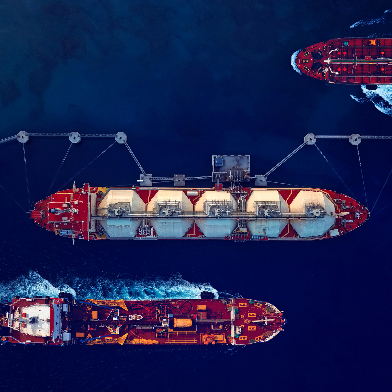 Three ships sailing