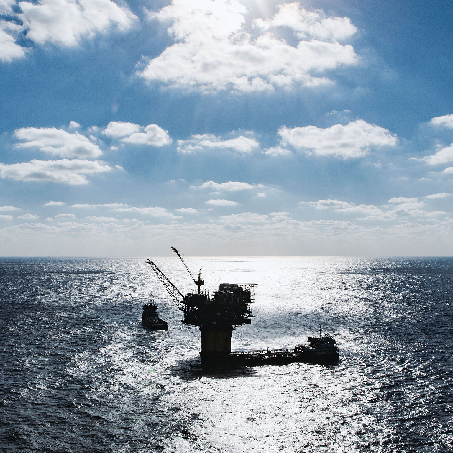 Oil platform in the Gulf of Mexico