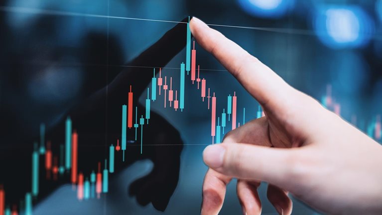 photo finger touching screen