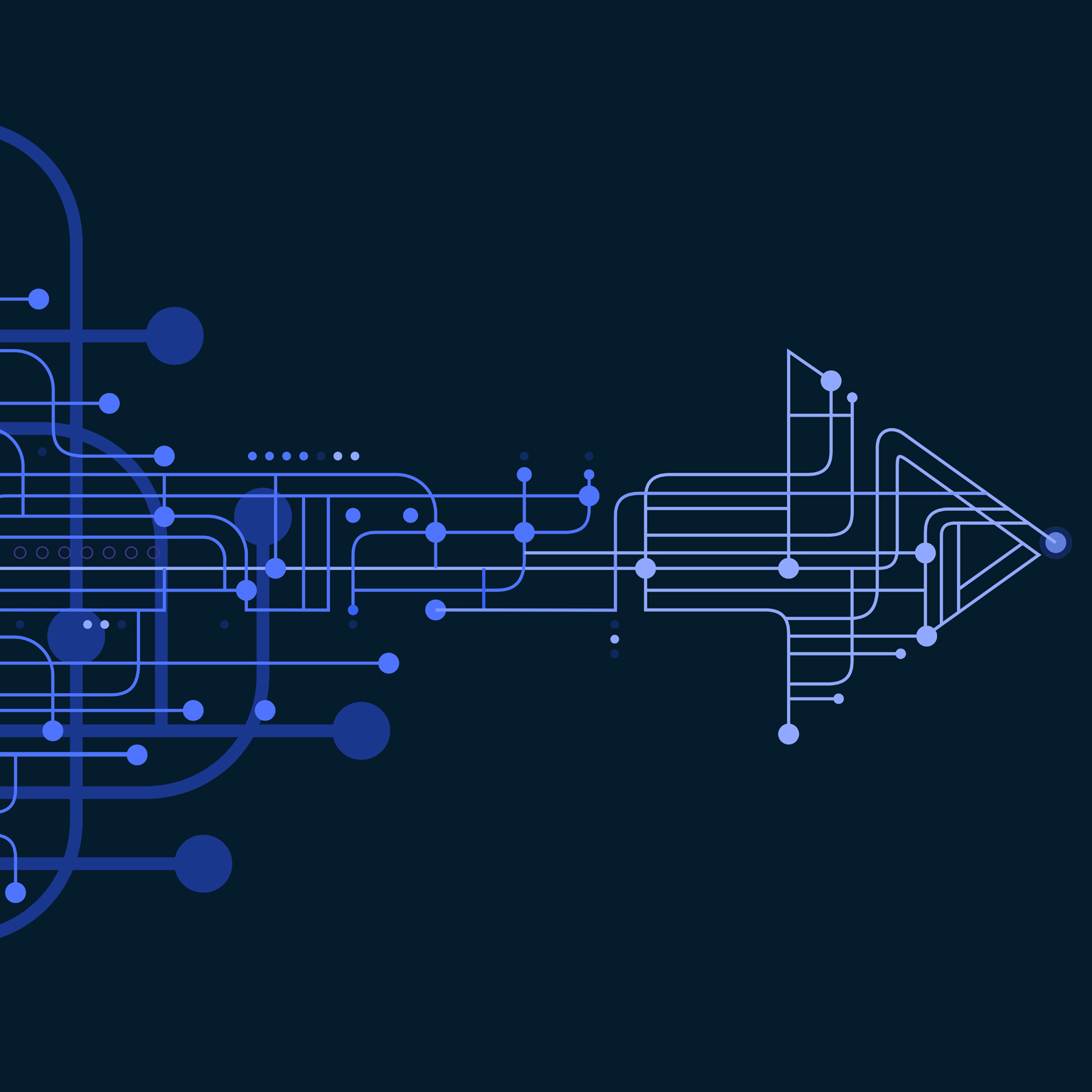 Technology arrow circuit